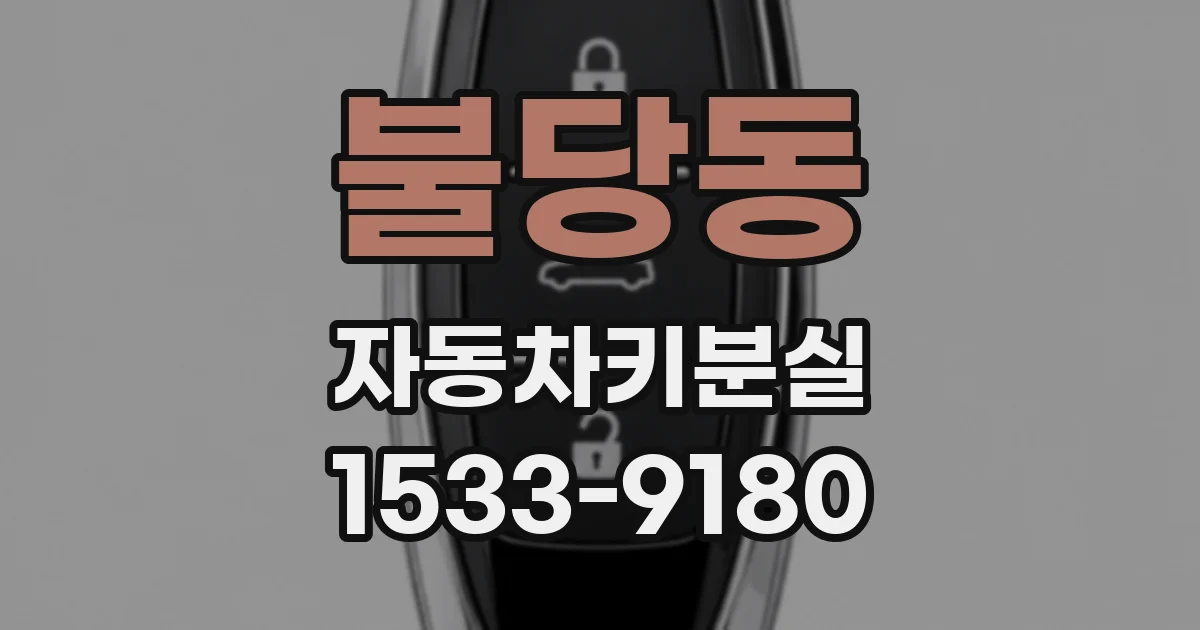 불당동 자동차키분실