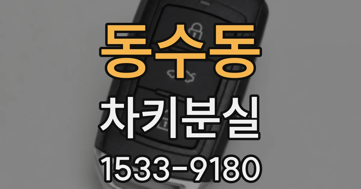동수동 차키분실
