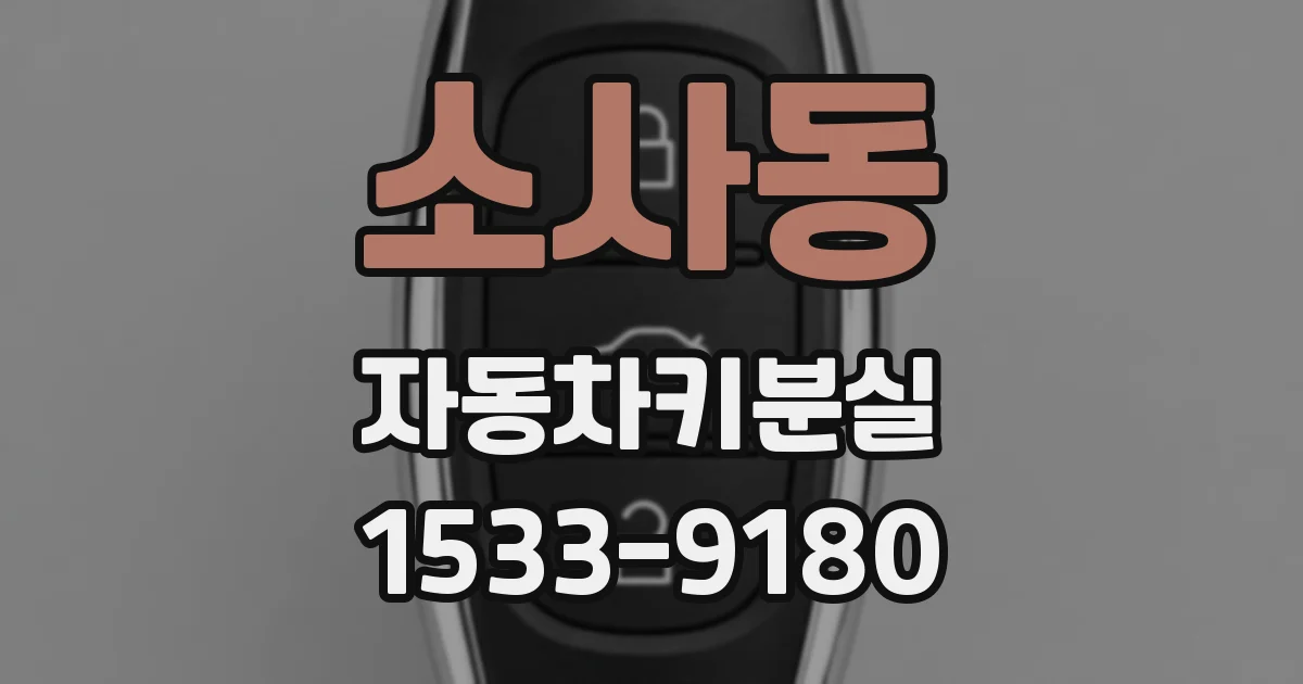 소사동 자동차키분실