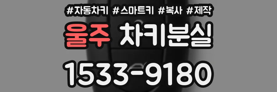 울주 차키분실