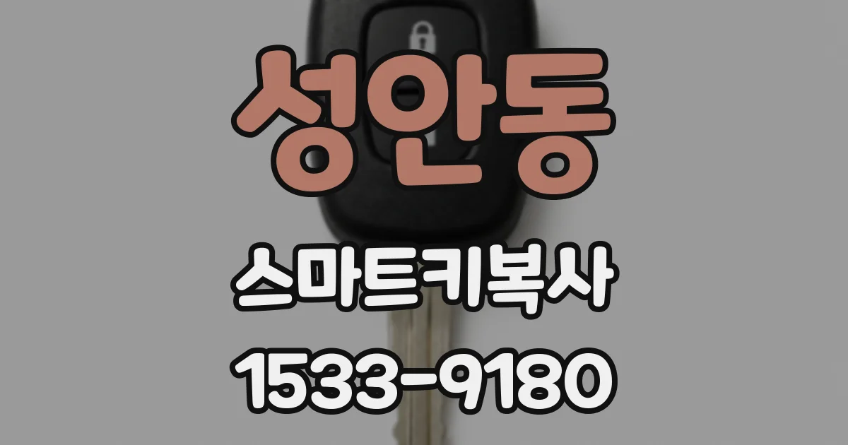 성안동 스마트키복사