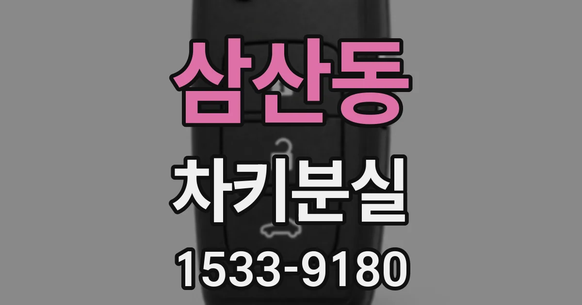 삼산동 차키분실