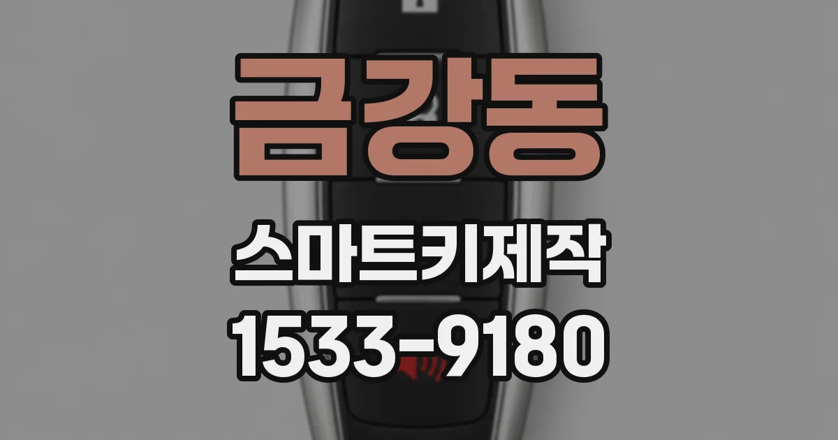 금강동 스마트키제작