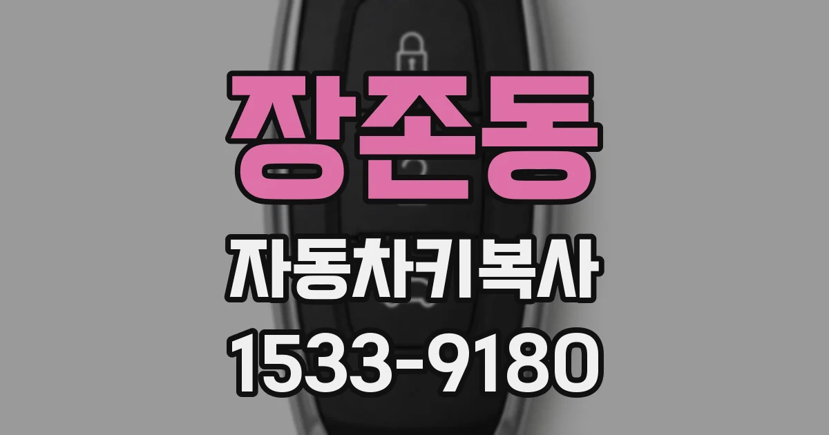 장존동 자동차키복사