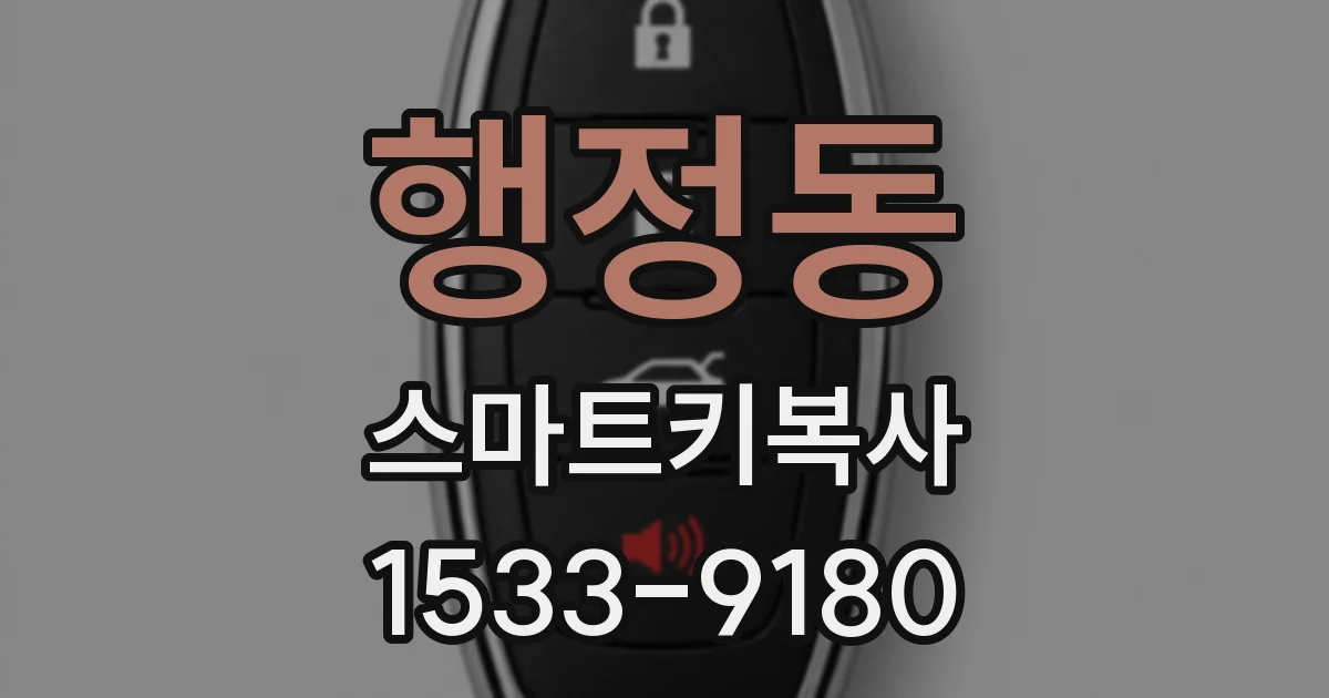 행정동 스마트키복사