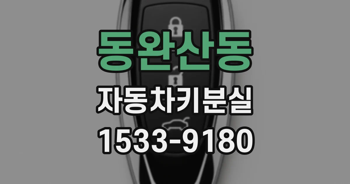 동완산동 자동차키분실