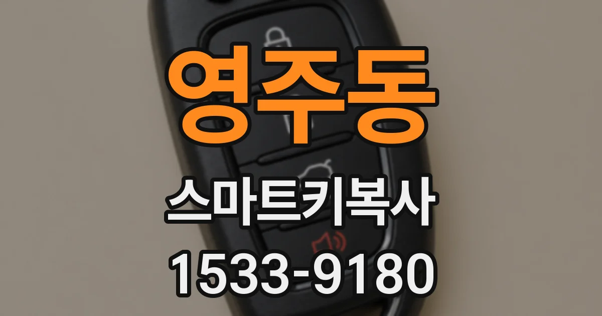 영주동 스마트키복사