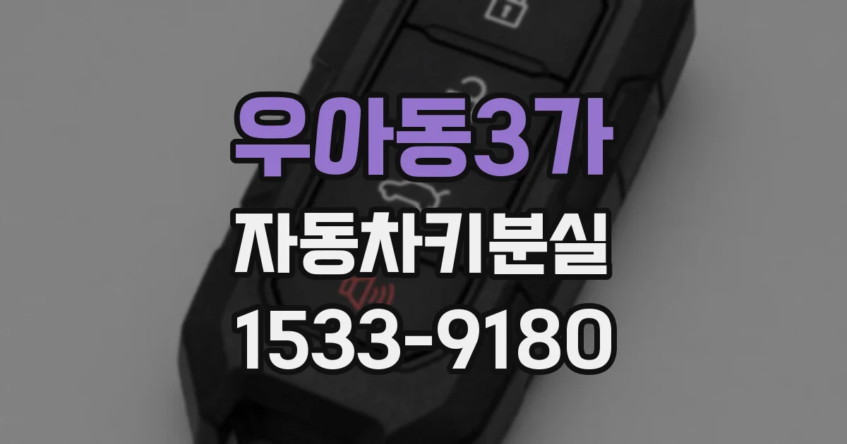 우아동3가 자동차키분실