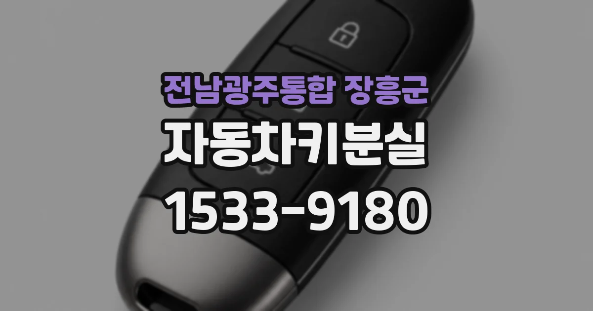 전남광주통합 장흥군 자동차키분실
