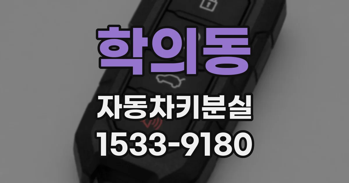 학의동 자동차키분실