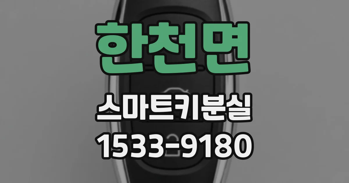 한천면 스마트키분실
