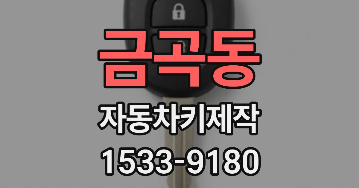 금곡동 자동차키제작