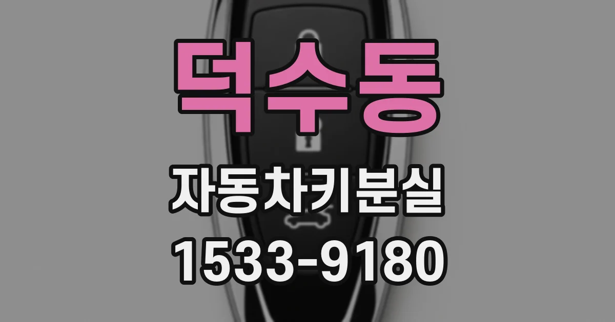 덕수동 자동차키분실