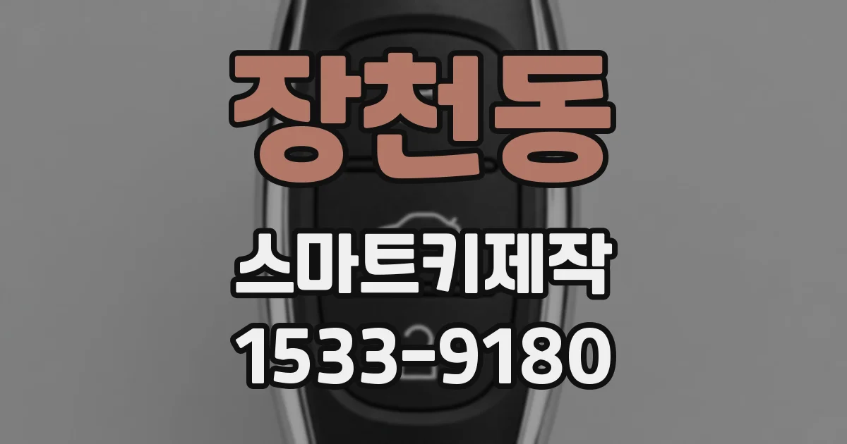 장천동 스마트키제작