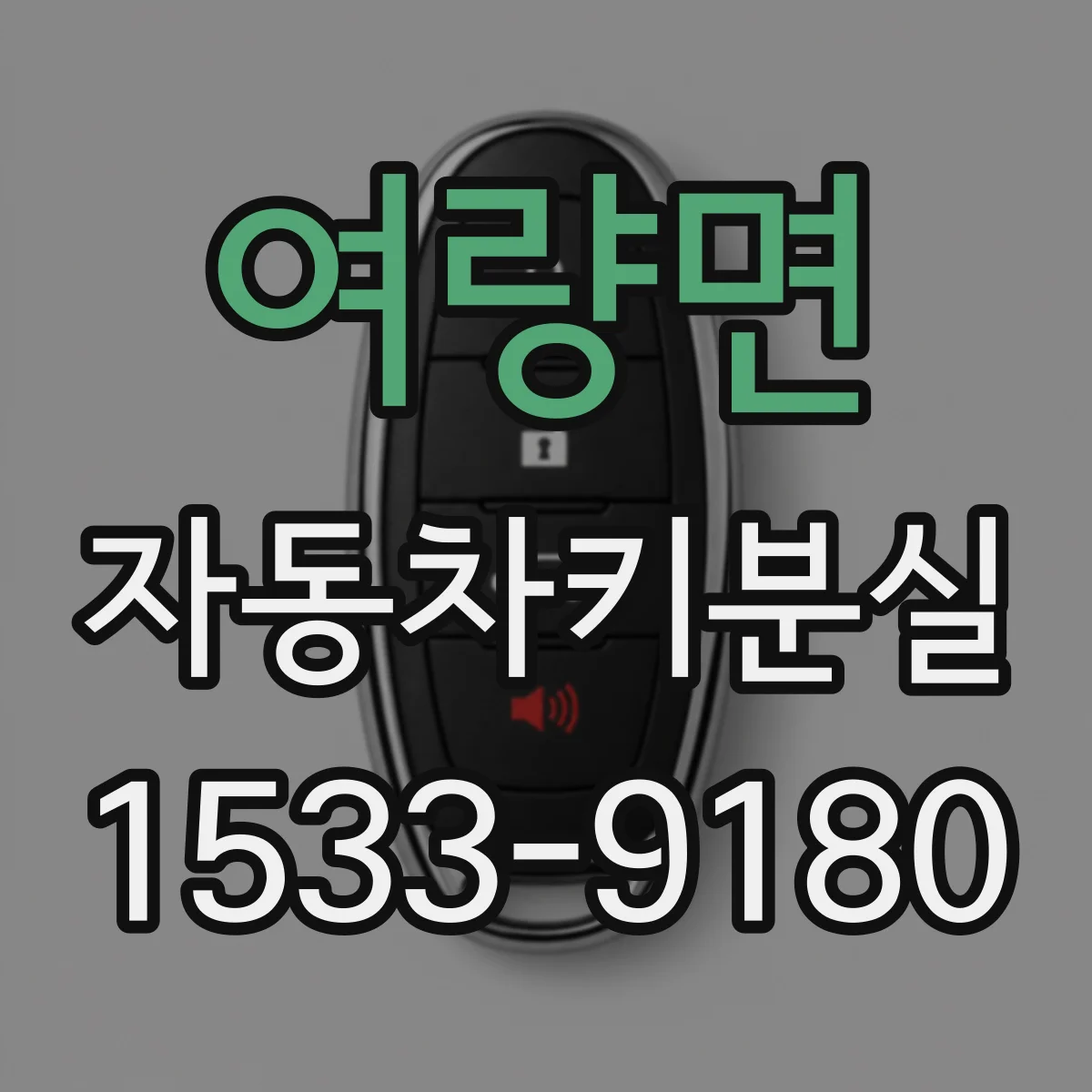여량면 자동차키분실