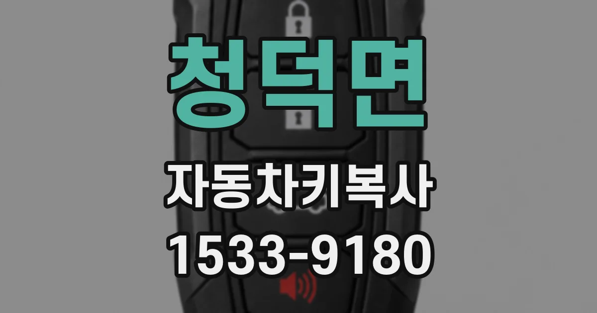 청덕면 자동차키복사