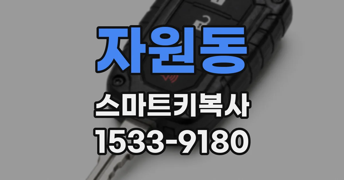 자원동 스마트키복사