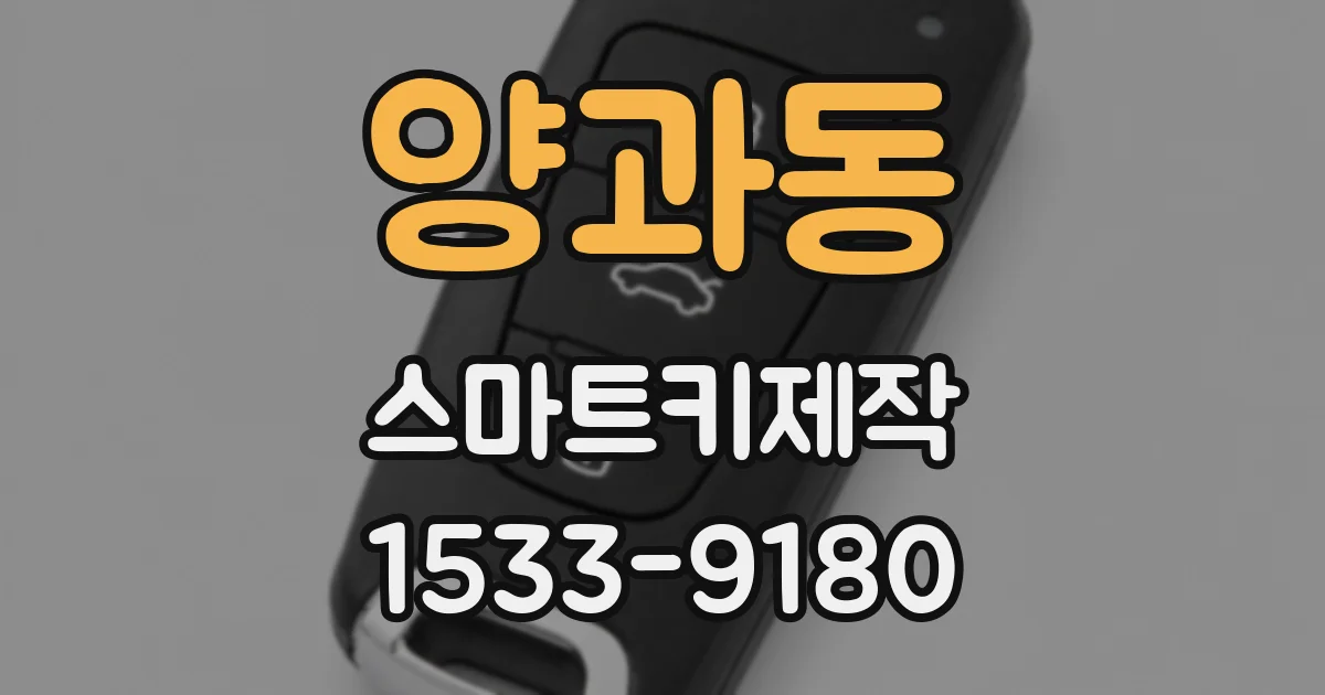 양과동 스마트키제작
