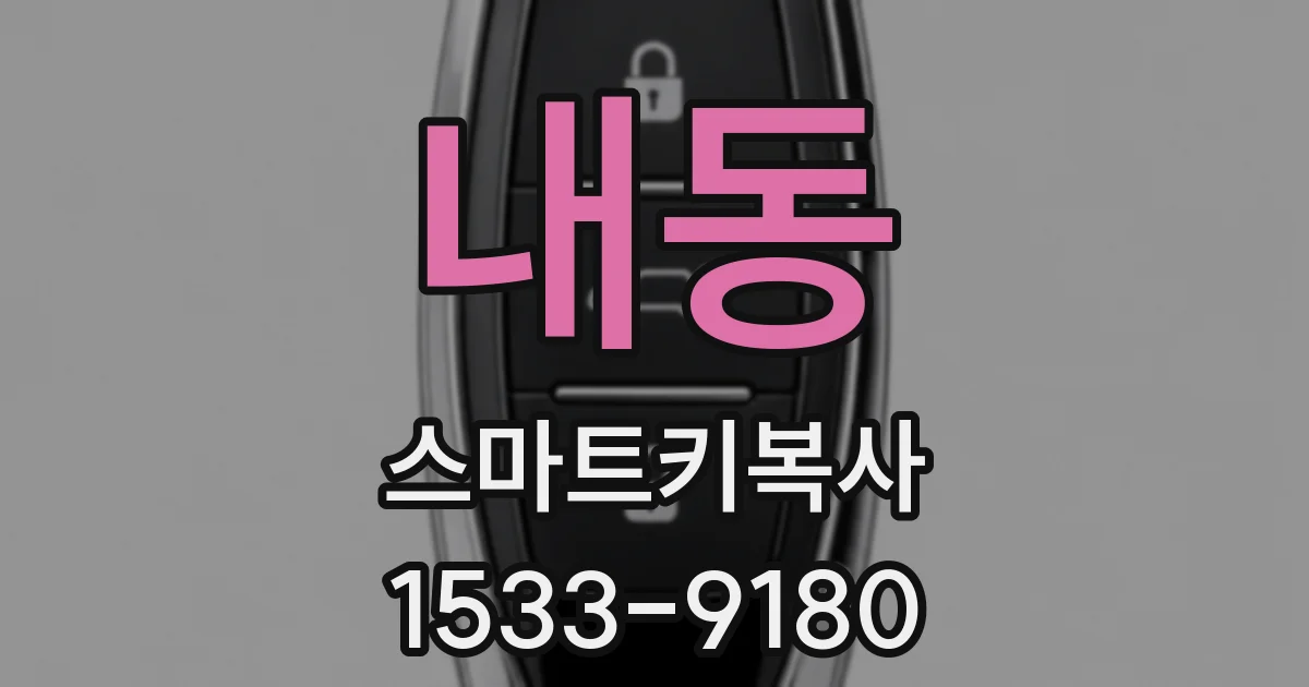 내동 스마트키복사
