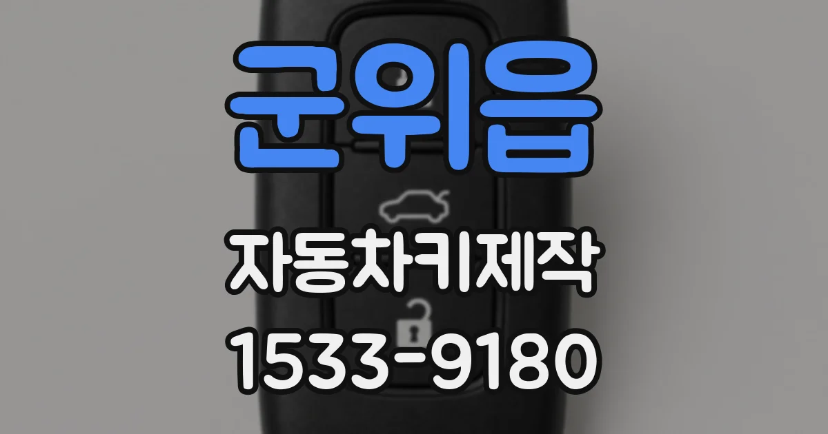 군위읍 자동차키제작