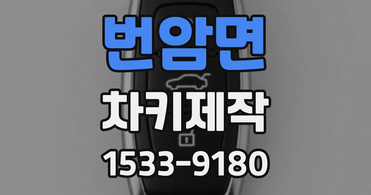 번암면 차키제작