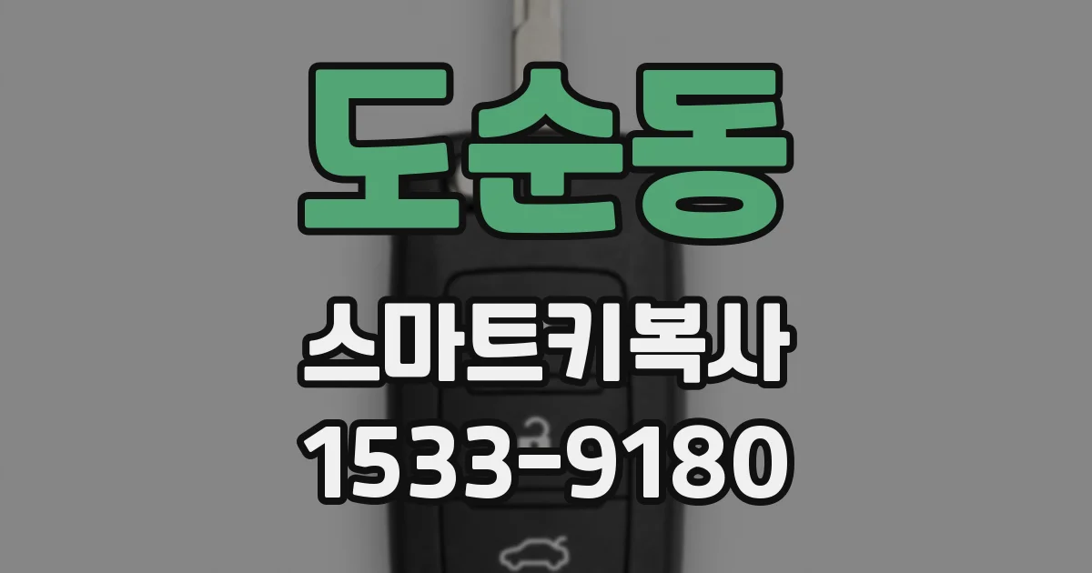 도순동 스마트키복사