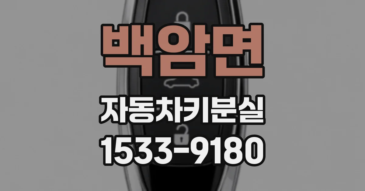 백암면 자동차키분실