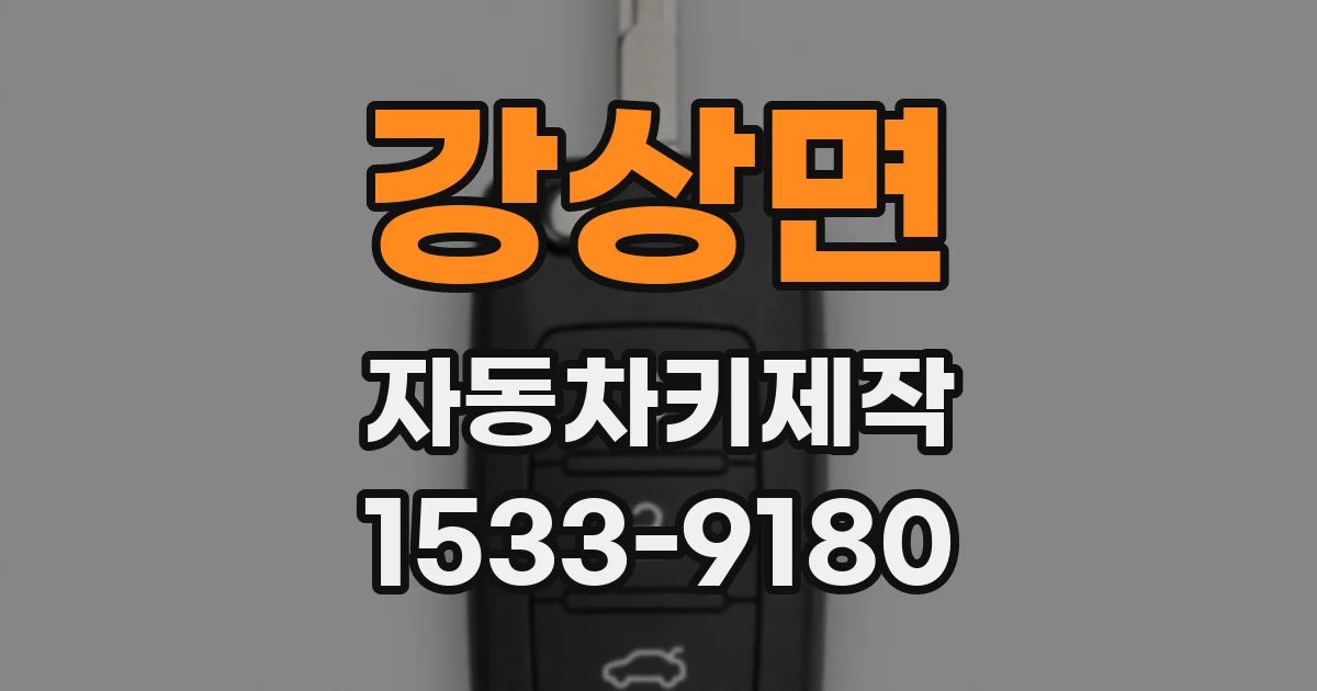 강상면 자동차키제작