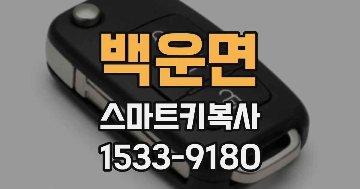 백운면 스마트키복사