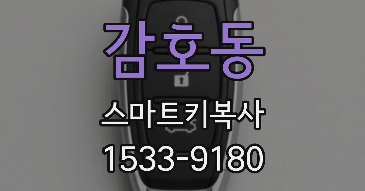 감호동 스마트키복사