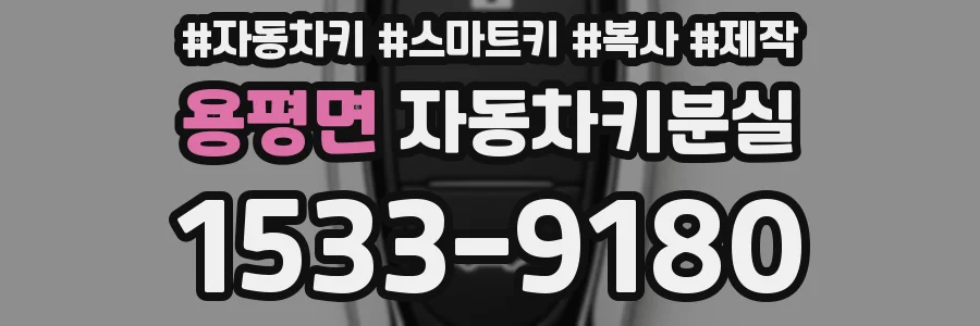 용평면 자동차키분실