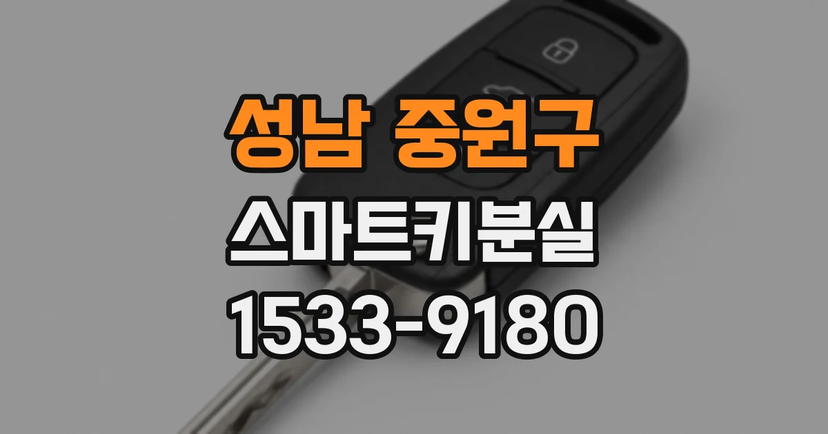성남 중원구 스마트키분실