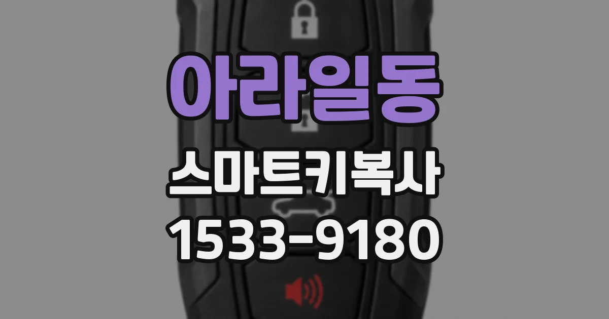 아라일동 스마트키복사
