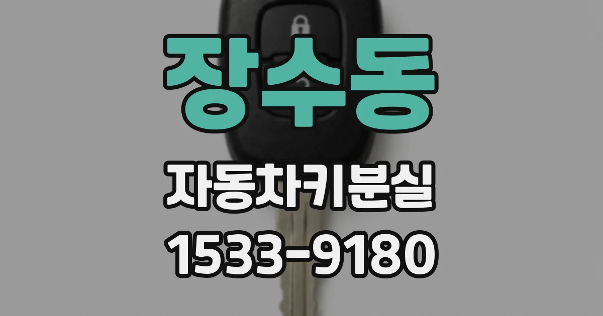 장수동 자동차키분실