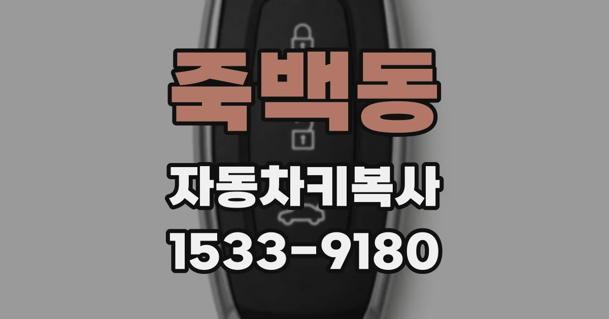 죽백동 자동차키복사