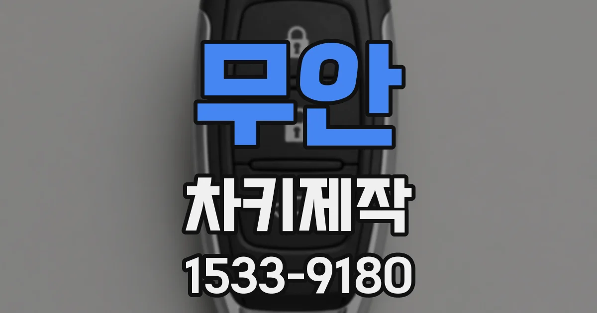 무안 차키제작