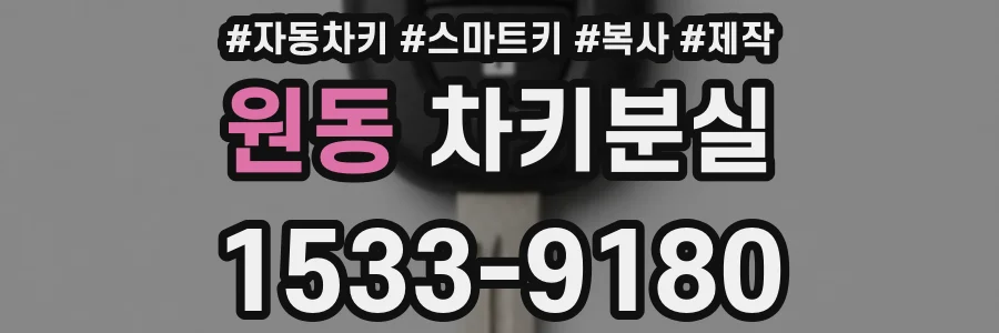 원동 차키분실