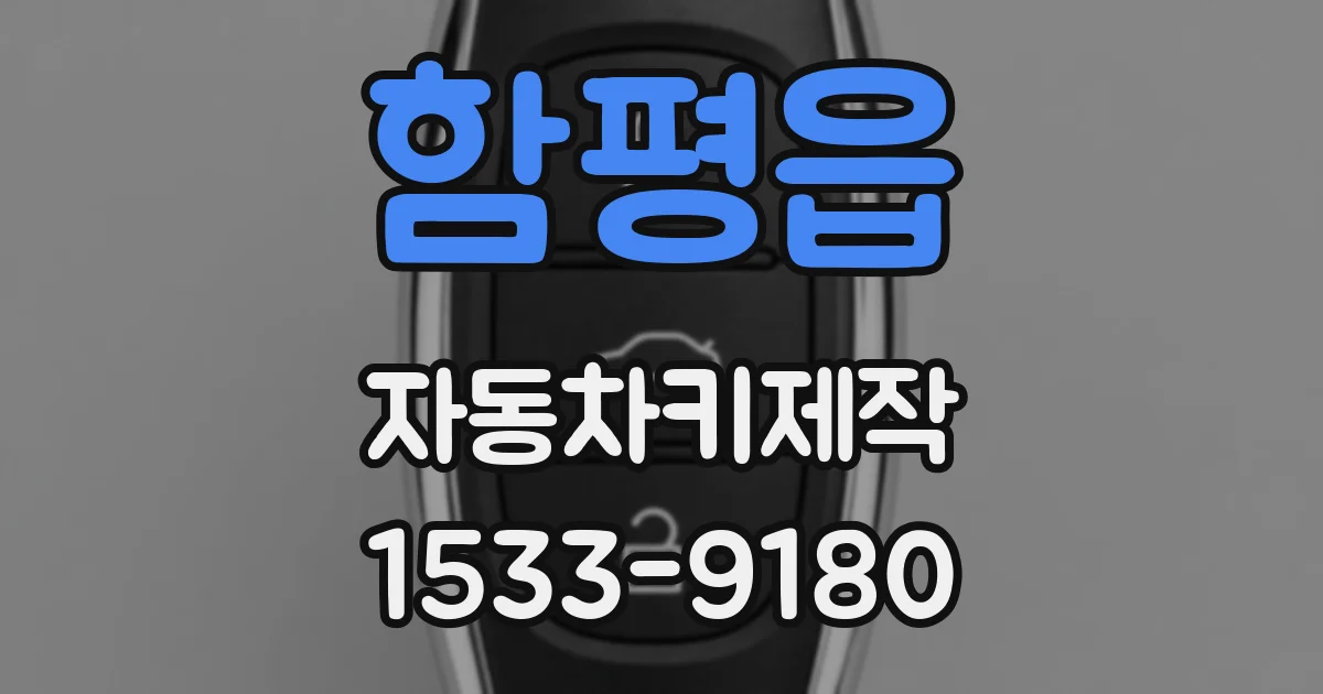 함평읍 자동차키제작