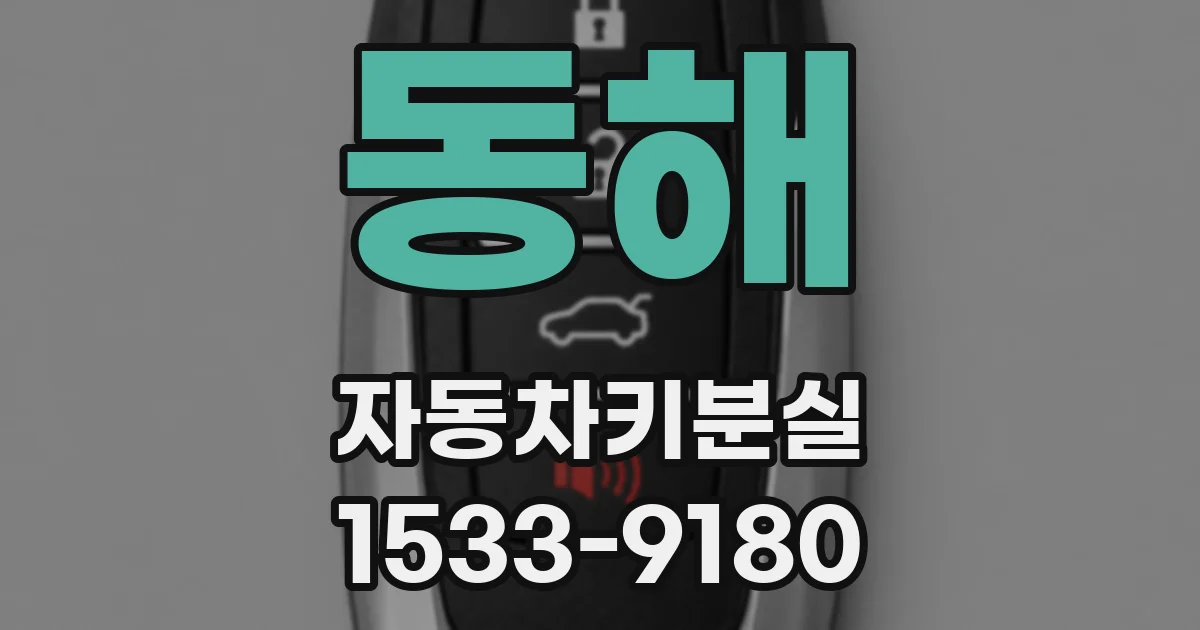 동해 자동차키분실