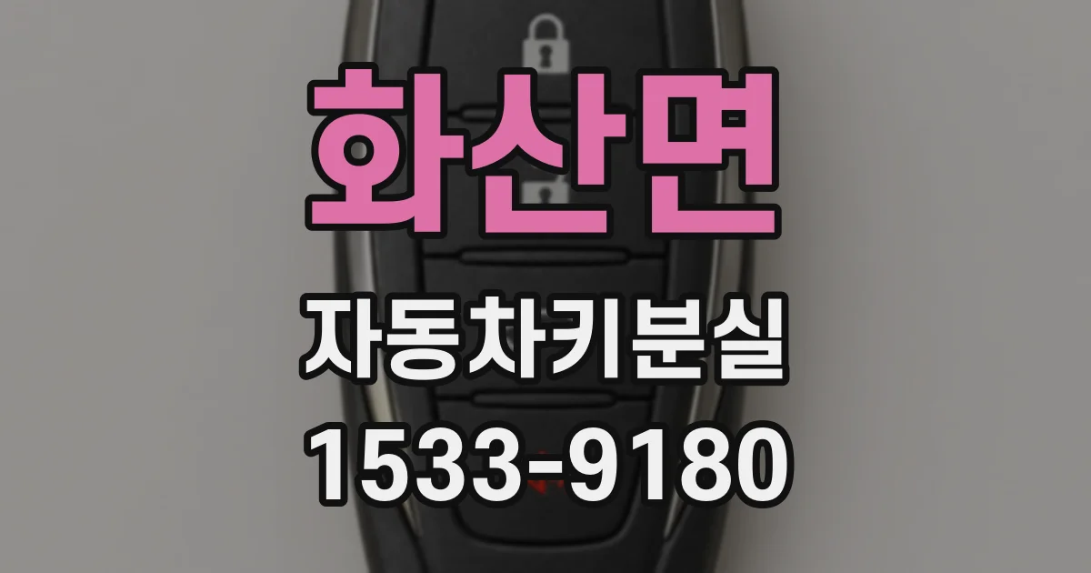 화산면 자동차키분실