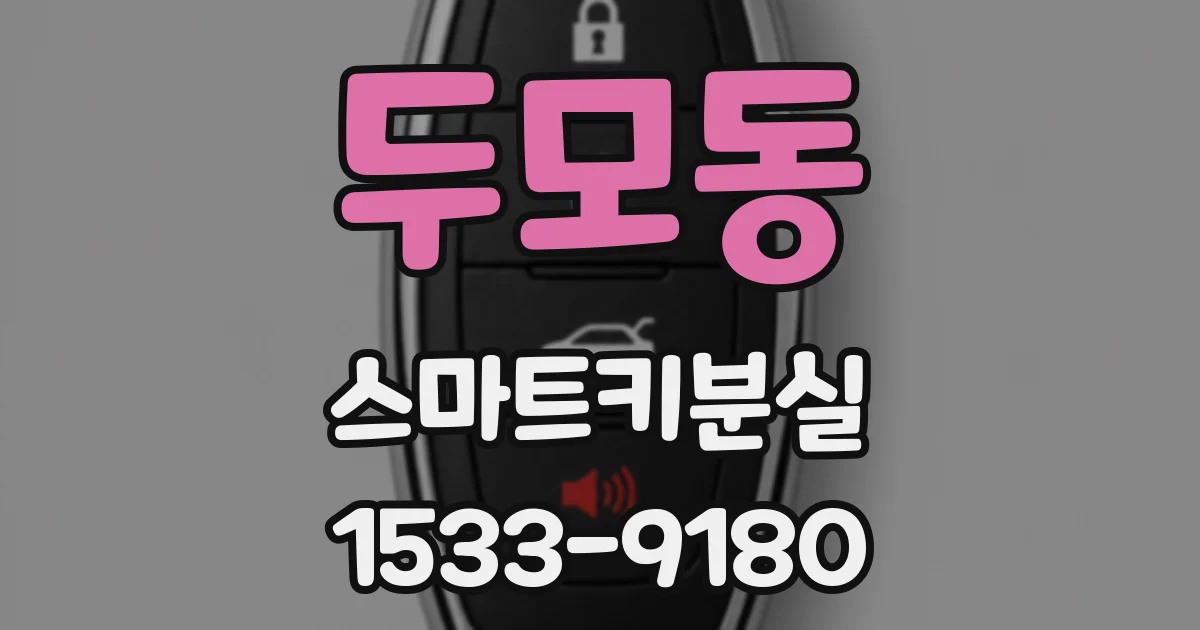 두모동 스마트키분실
