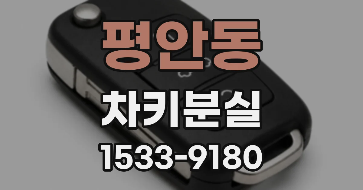 평안동 차키분실