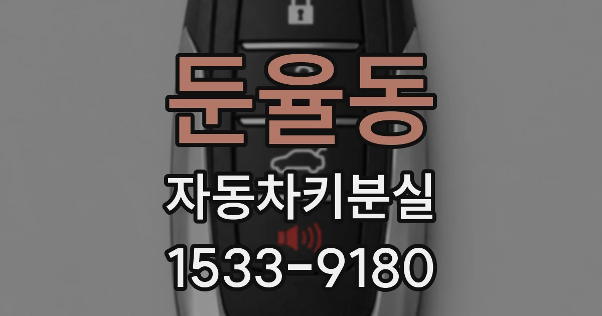 둔율동 자동차키분실