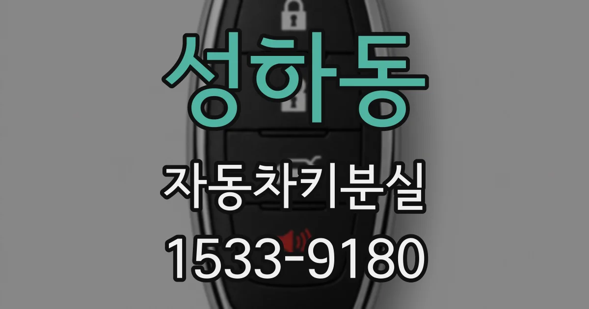성하동 자동차키분실