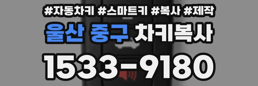 울산 중구 차키복사