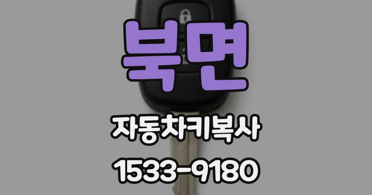 북면 자동차키복사