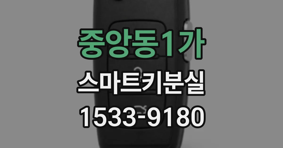 중앙동1가 스마트키분실