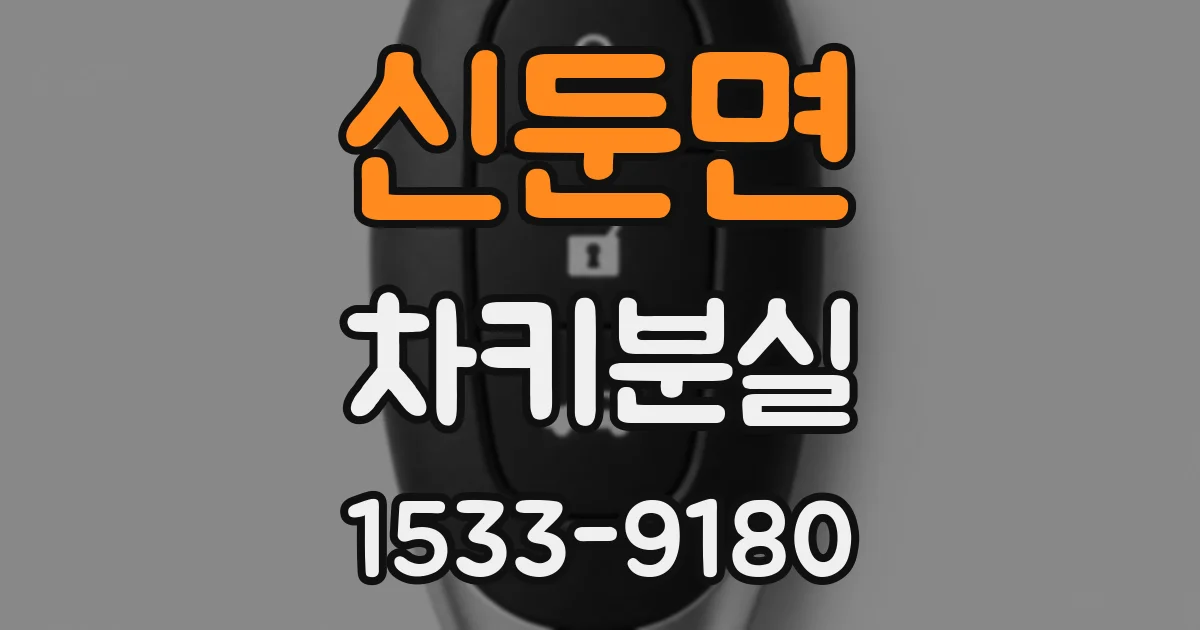 신둔면 차키분실