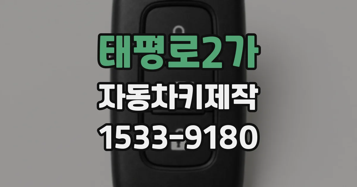 태평로2가 자동차키제작
