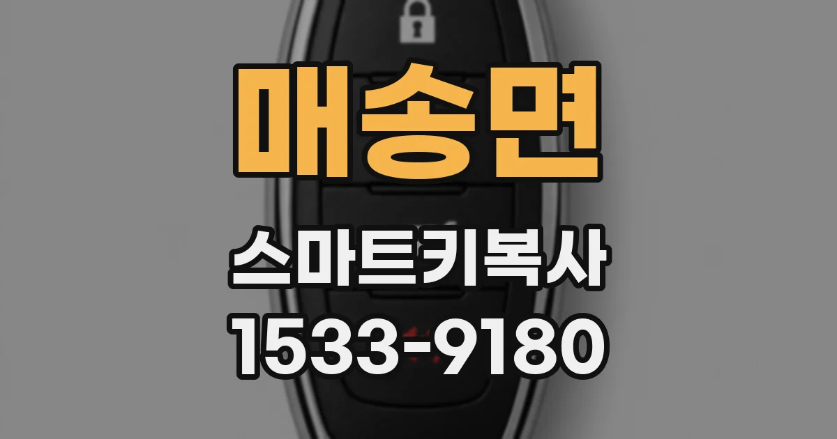 매송면 스마트키복사